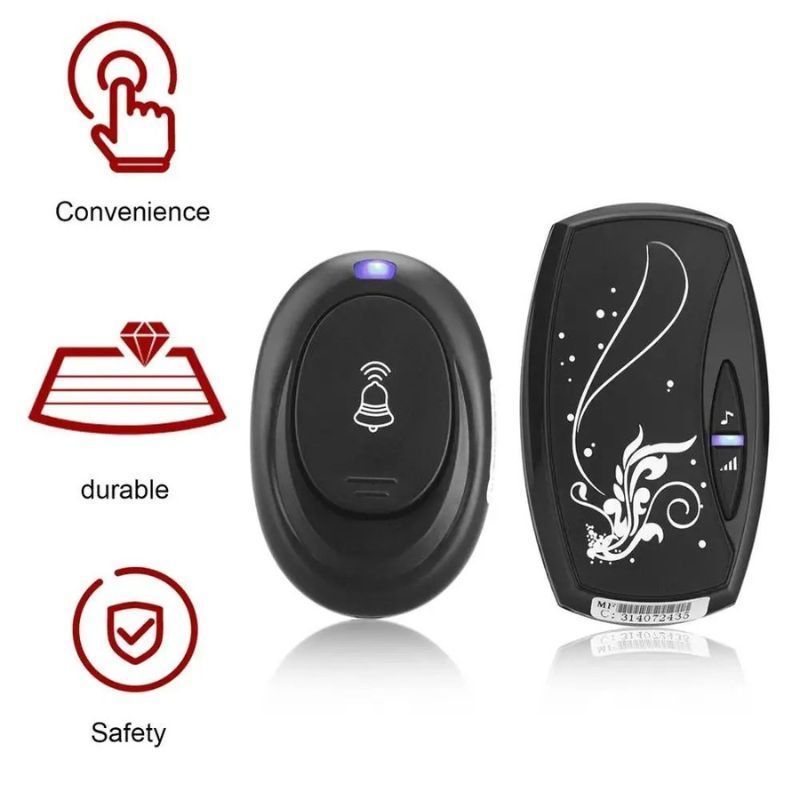 Bell Rumah Tanpa Kabel - Bell Rumah Wireless - Bell Rumah Tanpa Kabel Waterproof