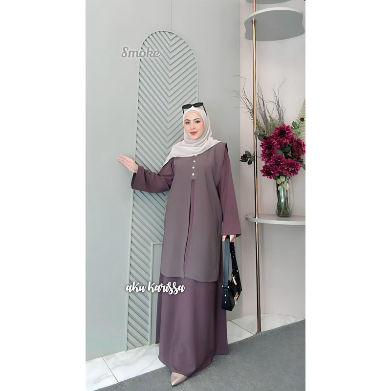Aku karissa meina set rompi - Meina set rompi aku karissa - Gamis aku karissa - Gamis aku karisa mei