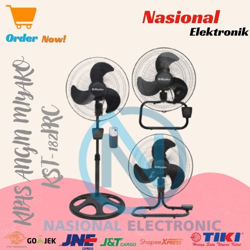 KIPAS ANGIN MIYAKO KST-182PRC/STAND FAN MIYAKO KST 182PRC/DESK FAN MIYAKO KST182 PRC/WALL FAN MIYAKO