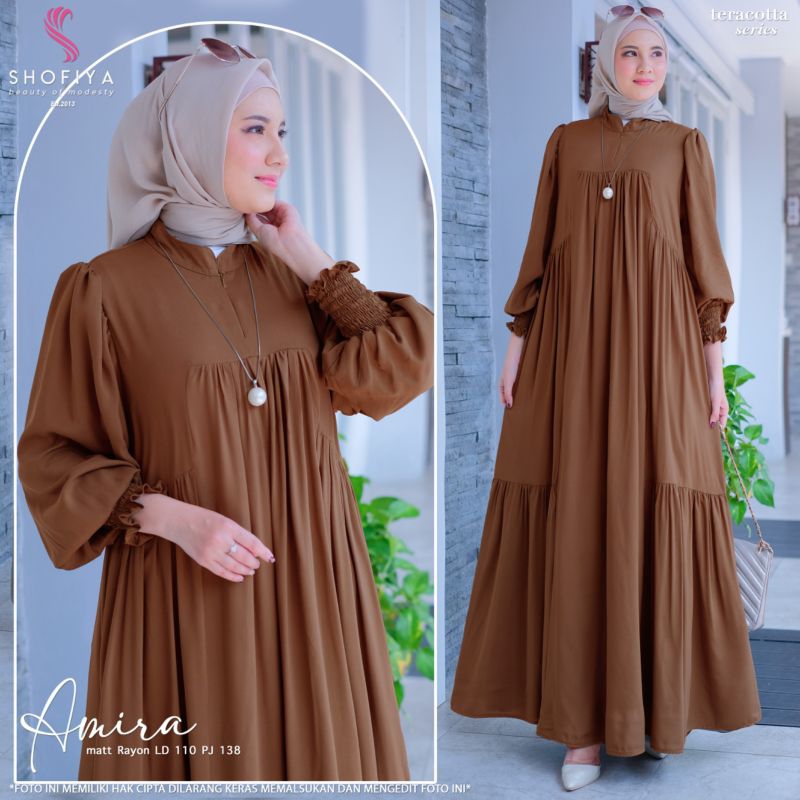 AMIRA Dress Gamis By Shofiya/ Gamis Premium/ Dress Premium/ Shofiya/ Ori Shofiya/ Dress/ Gamis/ Fami
