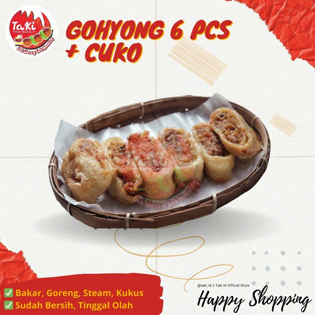 

Gohyong (6 pcs) + Cuko - Frozen Food