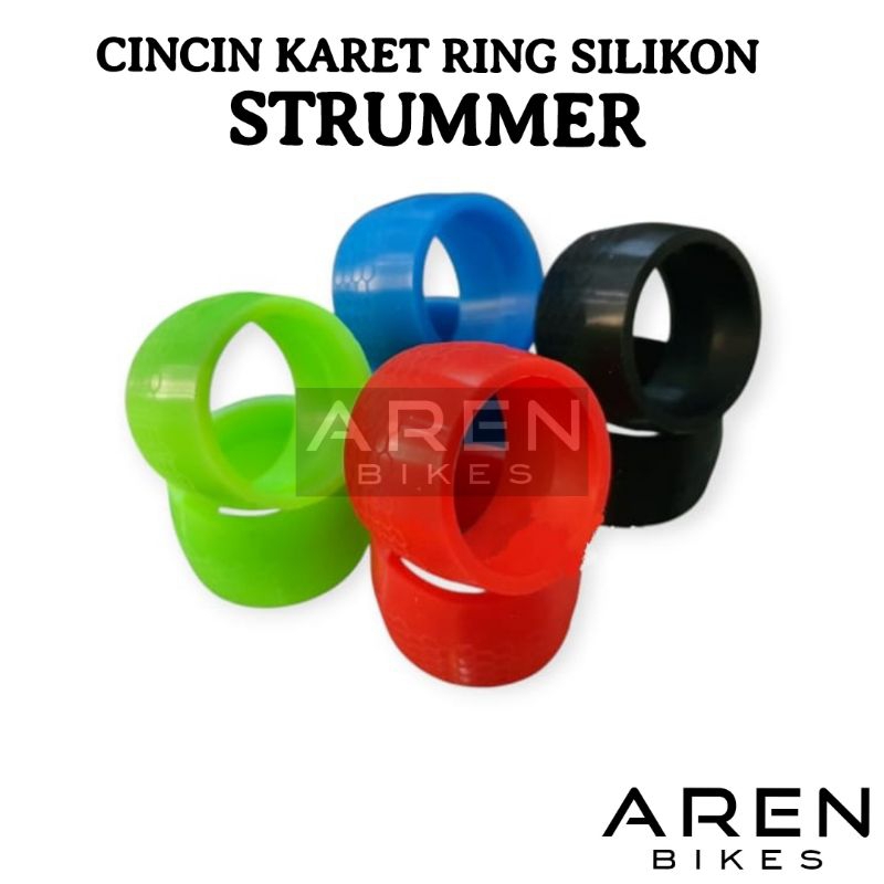 (1PASANG) CINCIN KARET RING SILIKON STRUMMER STANG DROPBAR BARTAPE DROP BAR TAPE RISK PELILIT SEPEDA