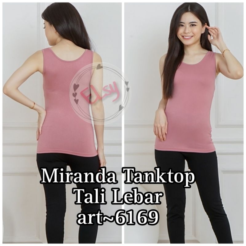 Tanktop Polos Miranda / Tank Top Basic Daleman Tali Lebar / Tanktop Miranda 6169