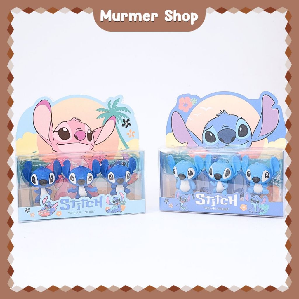 

Penghapus 3D Miniatur Stitch ER-1537 3 Karakter / Penghapus pensil / Alat tulis / Eraser Lucu