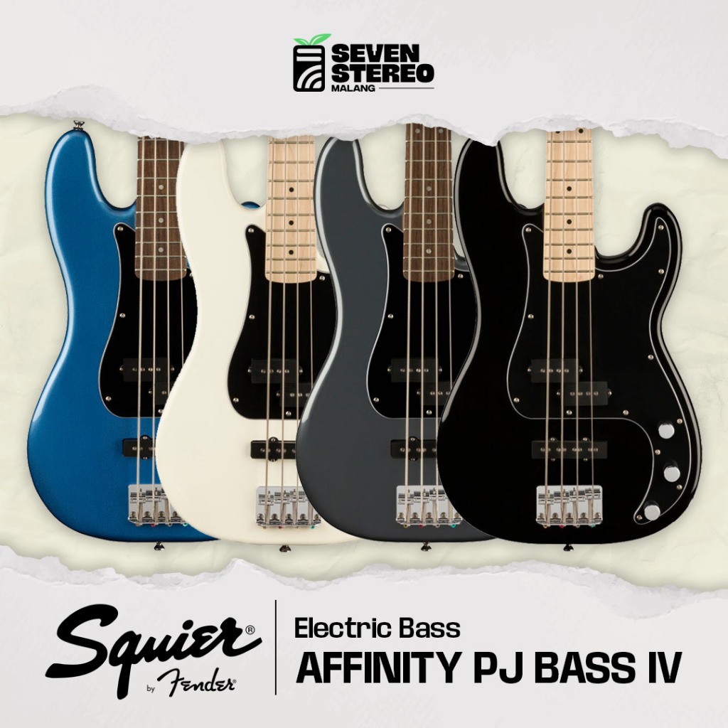 Squier Affinity Precision PJ Bass 4 Strings - Gitar Bass Elektrik Squier by Fender