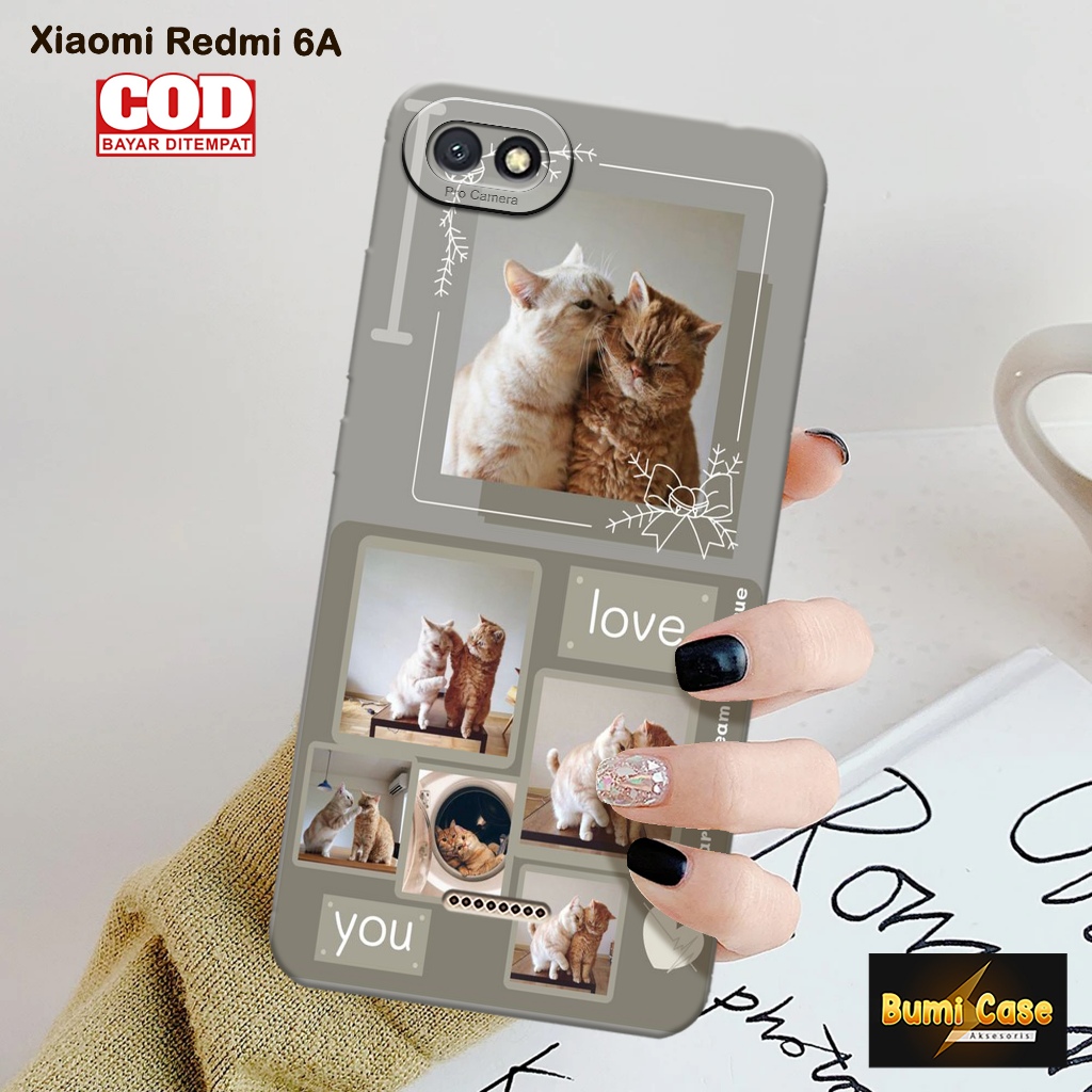 Bumi Case Xiaomi Redmi 6A - Fashion Case Kucing - Softcase Pro Camera Xiaomi Redmi 6A - Casing Hp Xi