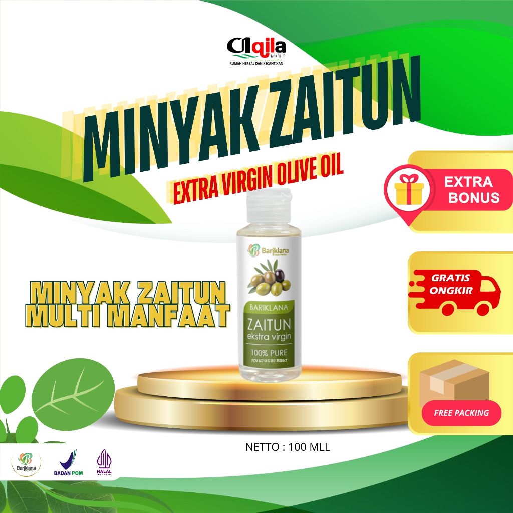 

Minyak Zaitun Extra Virgin Olive Oil Bariklana 100ML