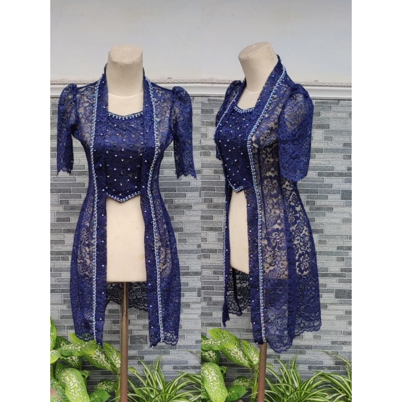 Kebaya brokat mux payet mutiara