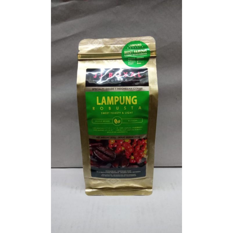 

JJ ROYAL LAMPUNG ROBUSTA BEAN BAG 200 GR