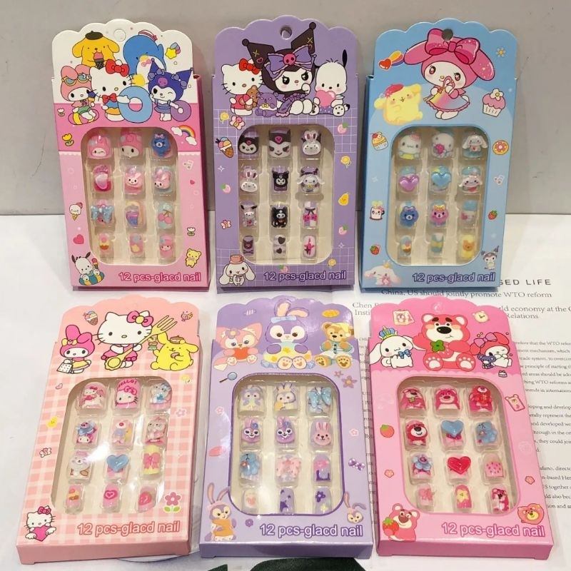 RK 12 bok kuku karakter anak kuku palsu karakter kuku anak bok