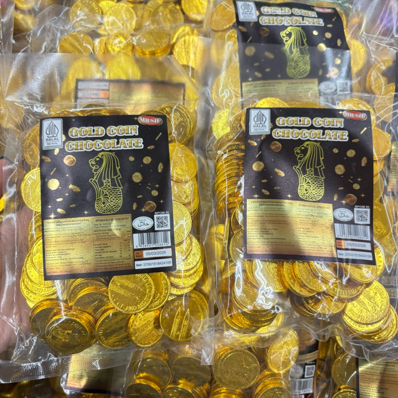 

MRSIF Gold Coin Chocolate Singapore 300 gr / Coklat Koin Singapore