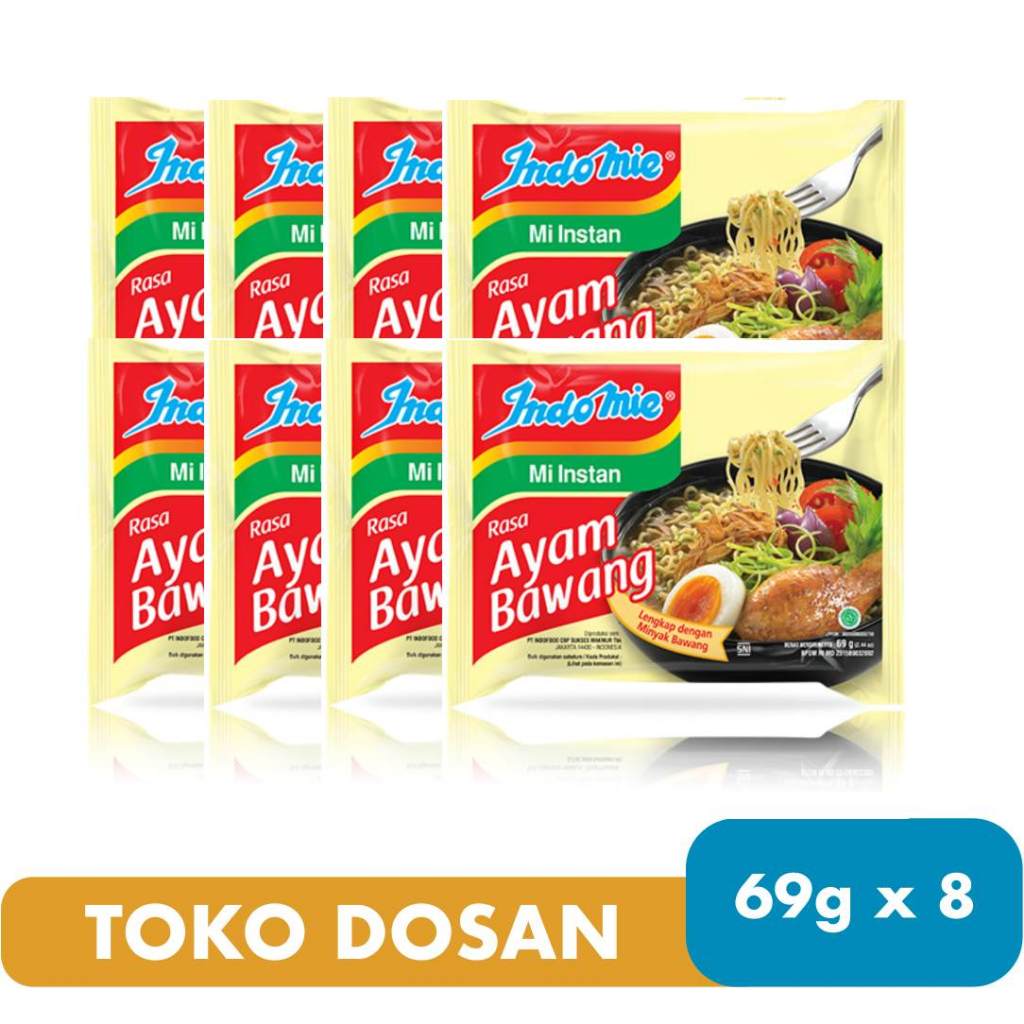 

8pcs Indomie Ayam Bawang (8x69g)