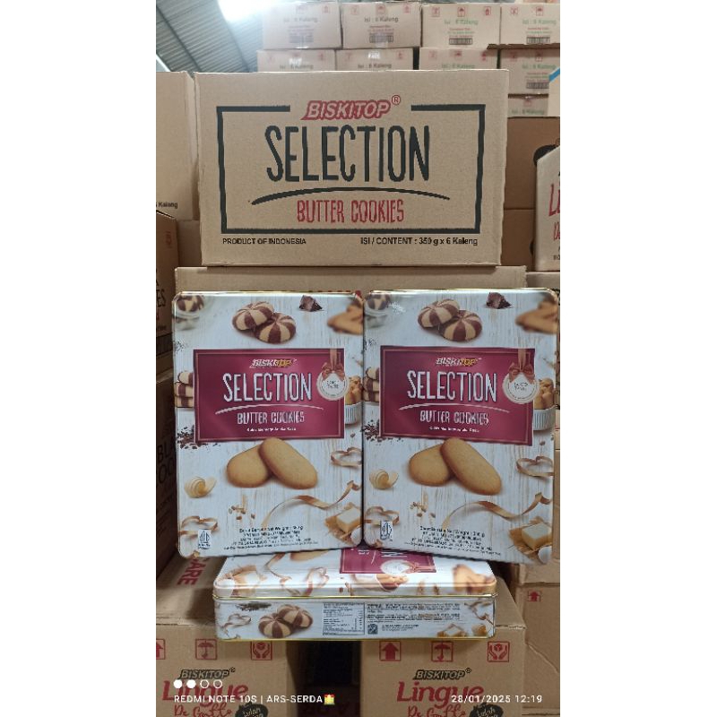 

Biskitop butter cookies sellection 6X350gr
