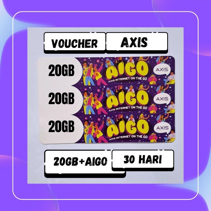 VOUCHER DATA AXIS 30 HARI KUOTA BESAR FULL 24JAM-SEMUA WILAYAH