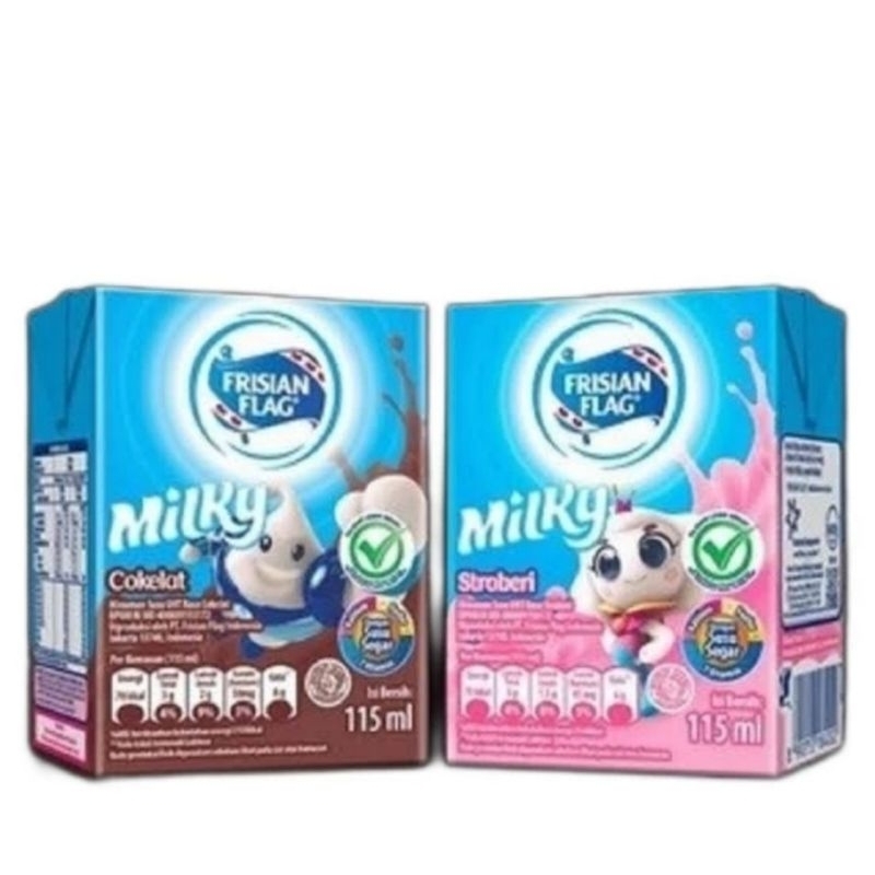 

Susu Frisian Flag Milky isi 6 Pcs / Pack @115 gr