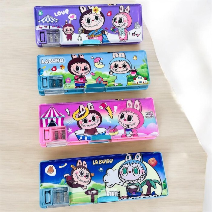 

Kotak Pensil Magnet Labubu Double Serutan 2 Lubang