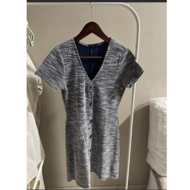 preloved - dress cotton on dress tweed dress wanita tweed