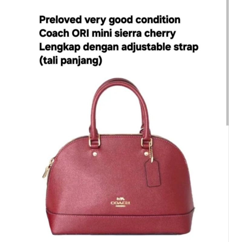 Preloved ORI Coach Mini Sierra Cherry