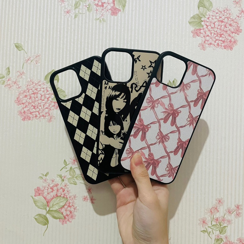 preloved case y2k/diamond/ribbon (iphone 12)