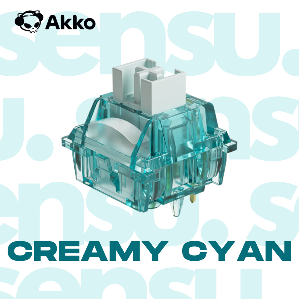 Akko Creamy Cyan Switch - Clicky