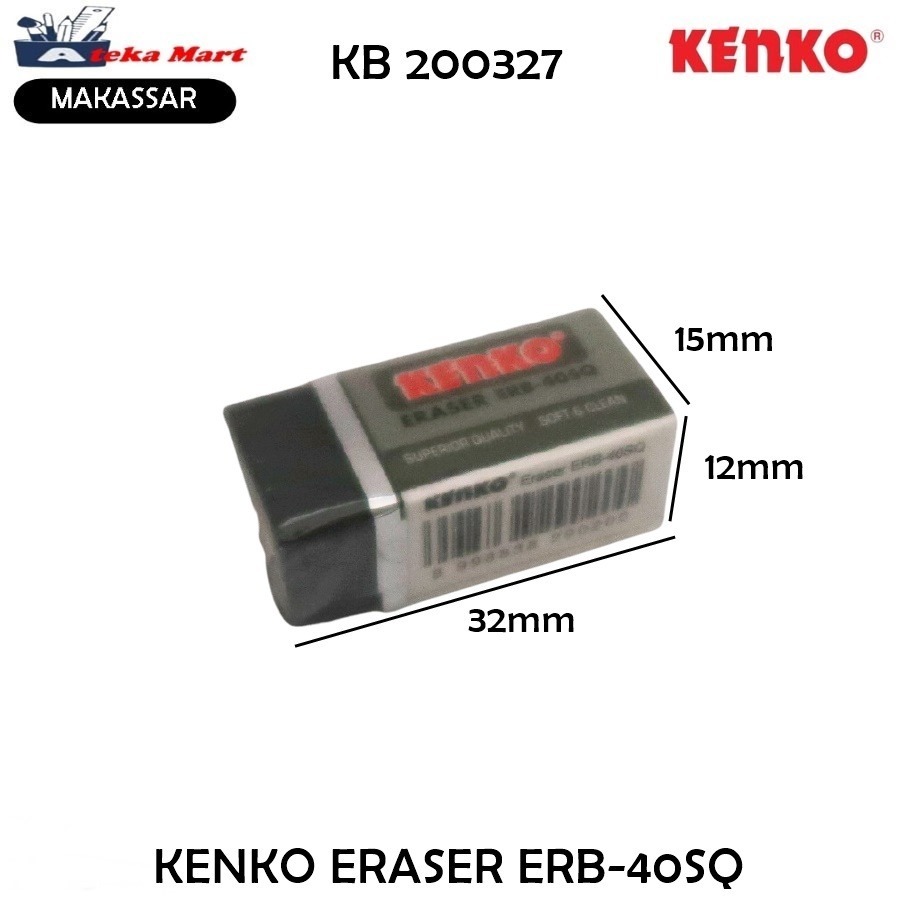 

(PCS) KENKO ERASER ERB-40SQ / PENGHAPUS PENSIL