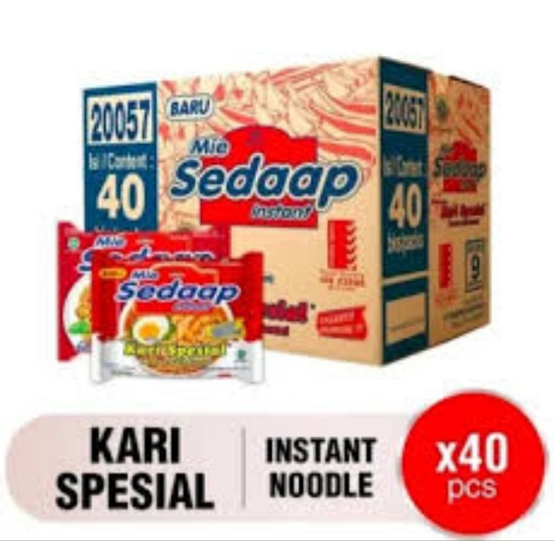 

MIE SEDAAP KARI SPESIAL 1 DUS ISI 40PCS