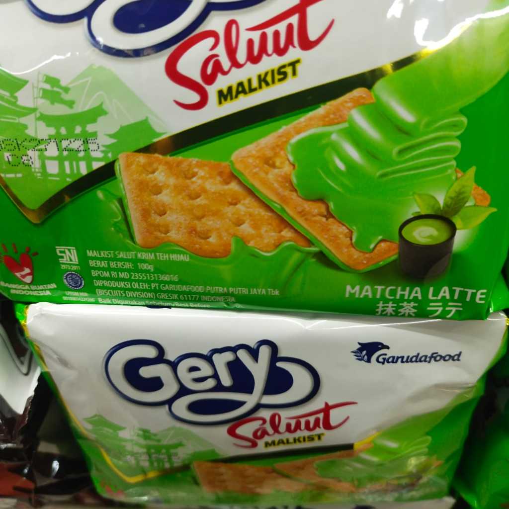 

Gery Salut Matcha 100gr Malkist Matcha Latte Kue Roti Biskuit Camilan Makanan Ringan