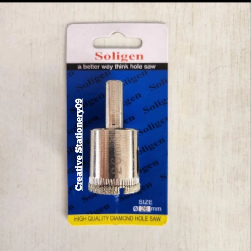Mata Bor Kaca SOLIGEN 26mm / Mata Bor Kramik Granit 26mm SOLIGEN
