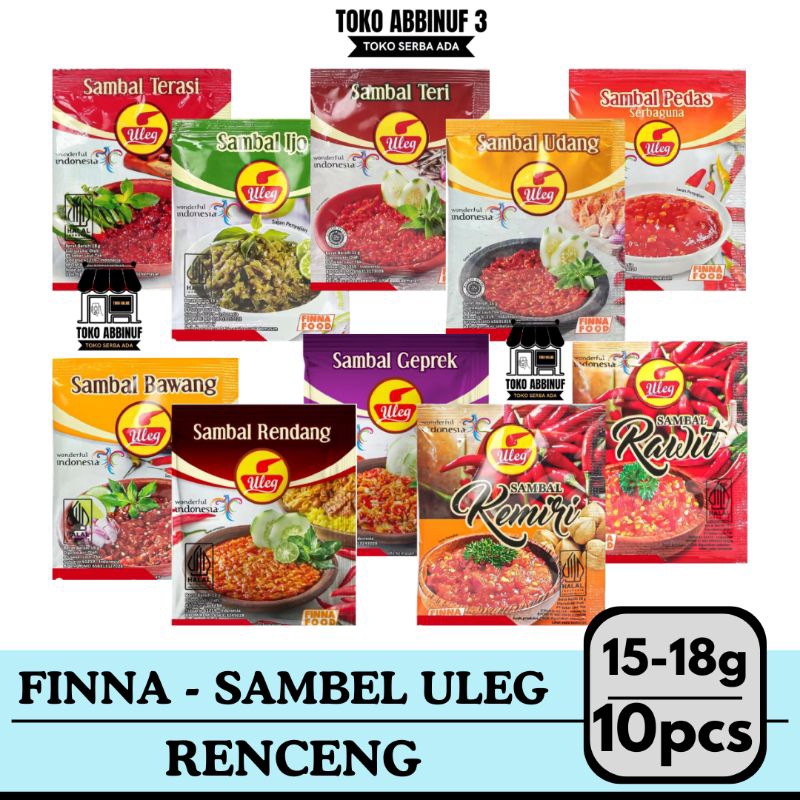 

FINNA - SAMBEL ULEG 1 RENCENG - SAMBEL TERASI IJO TERI UDANG BAWANG GEPREK