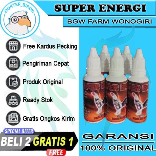 SUPER ENERGI BGW FARM WONOGIRI - Vitamin Doping Ayam Aduan Laga Terbaik