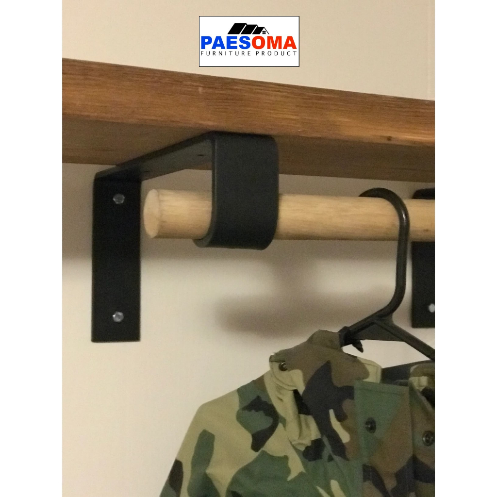 besi siku penyangga rak ambalan rak dinding penyangga