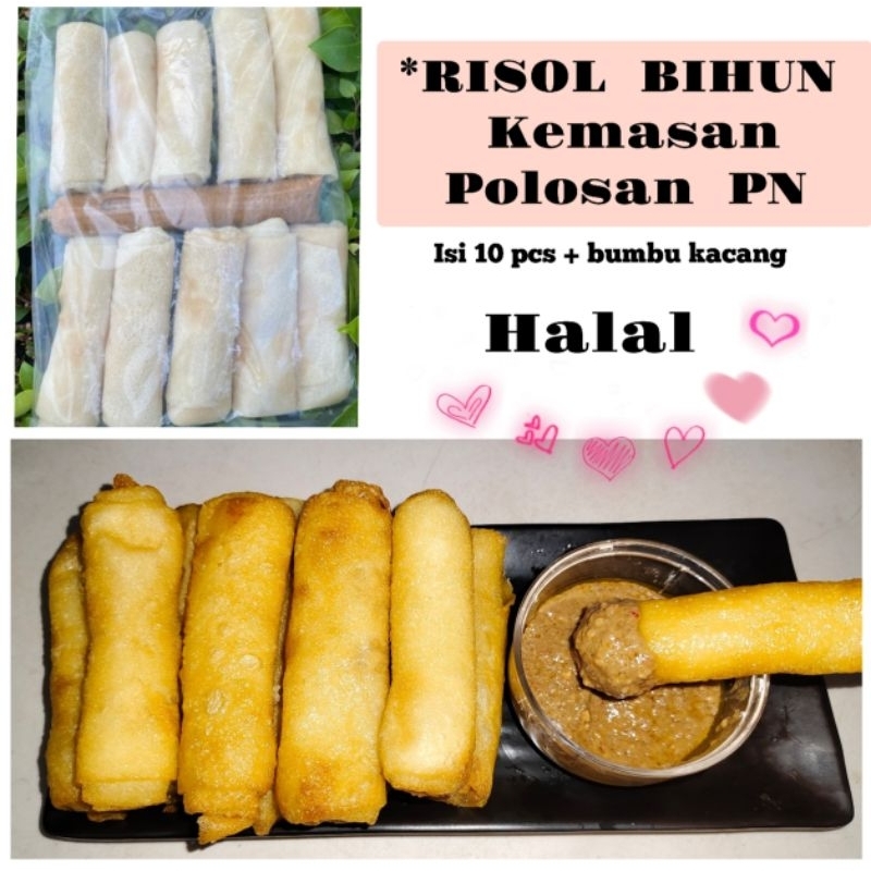 

Risol Bihun isi 10 +bumbu kacang frozen