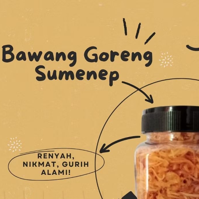 

Bawang Goreng Asli Tanpa Tepung/Bawang Goreng Asli Sumenep/Bawang Goreng Premium/Termurah