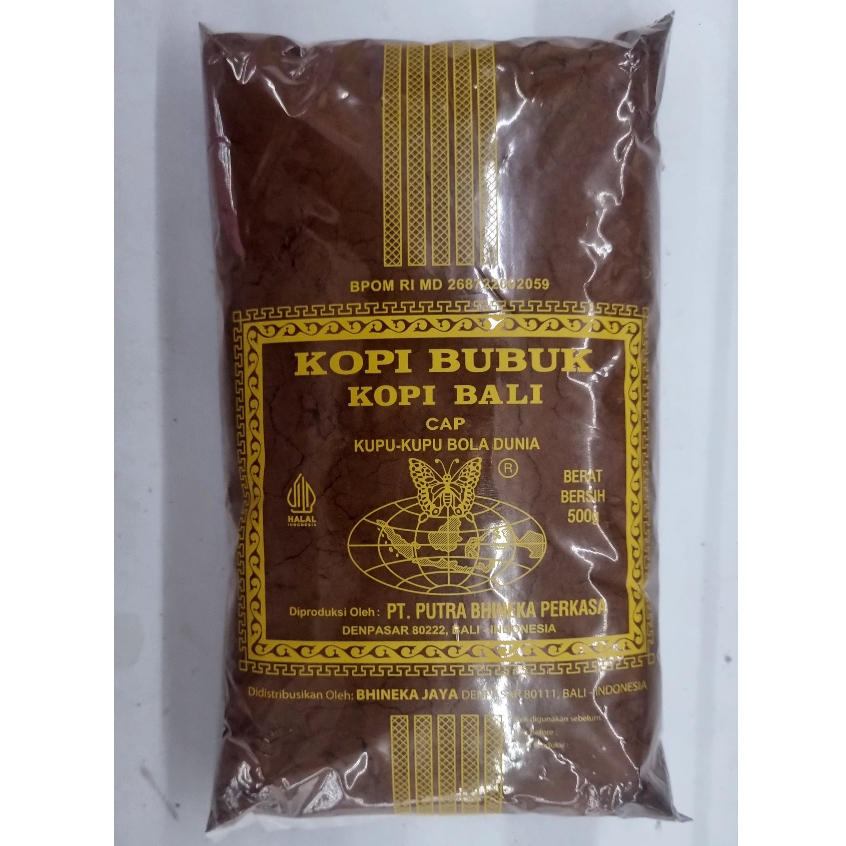 

Kopi Bali Cap Kupu-Kupu Bola Dunia 250 Gram | 500 Gram - Original Kopi Kupu-Kupu Bola Dunia