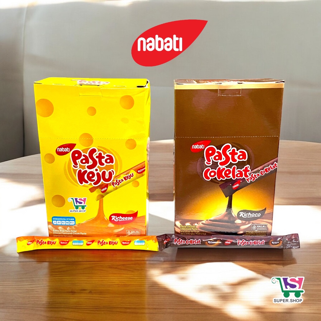 

Richeese Nabati PASTA Keju / Richoco Pasta Cokelat (isi 30 pcs)