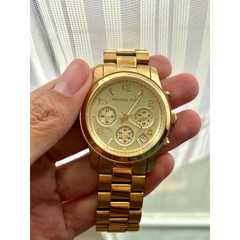 jam tangan michael kors MK 5055 gold