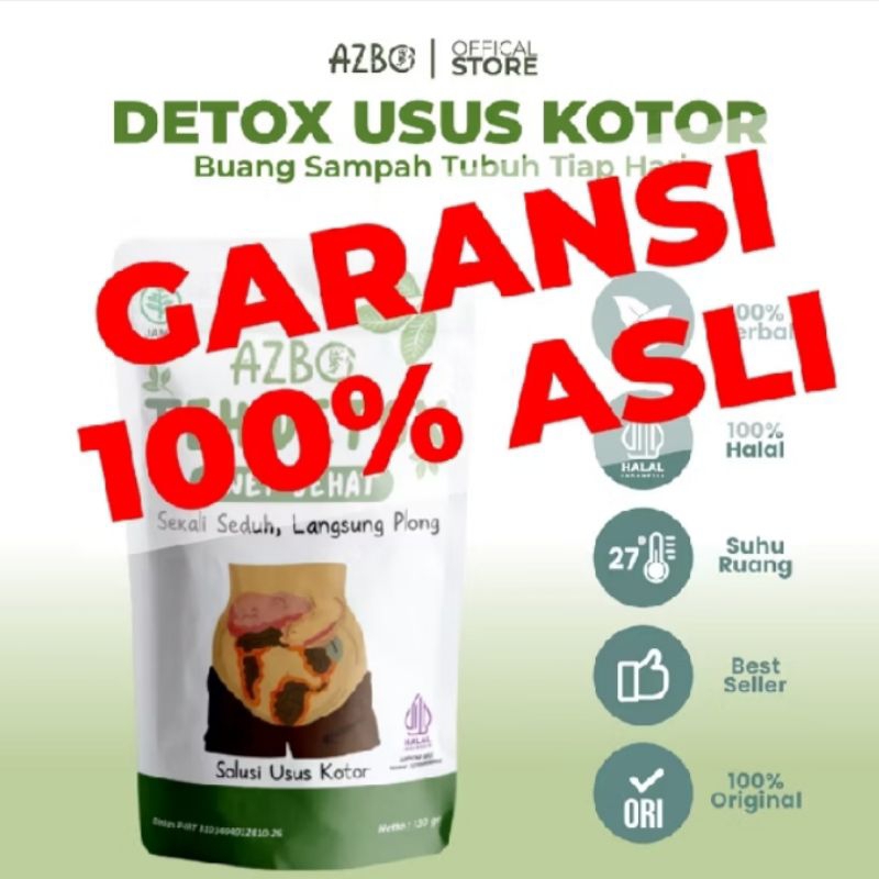 

Promo Azbo teh detox pembersih usus kotor melancarkan BAB sembelit teh detox awet sehat