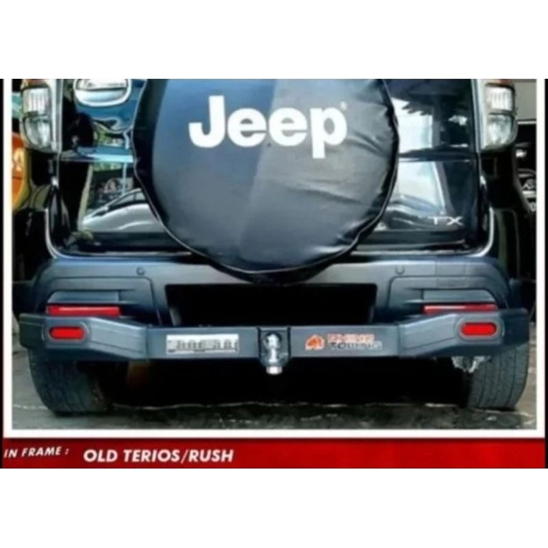 BEMPER BELAKANG TOWING RHINO REFLEKTOR TERIOS #  RUSH  2010 - 2016