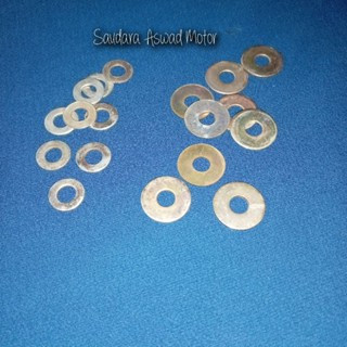 (5pcs) RING M6 / RING M6 LEBAR ( RING PLAT M6 STANDART dan RING M6 ) / RING PLAT BAUT K10