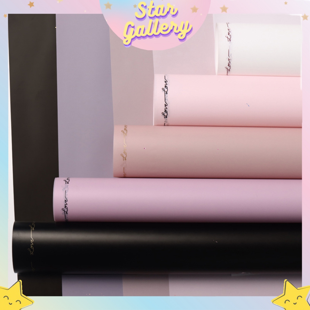 

Kertas Buket Bunga Cellophane Italic Quotes Flower Wrapping Paper Cellophane KB6040