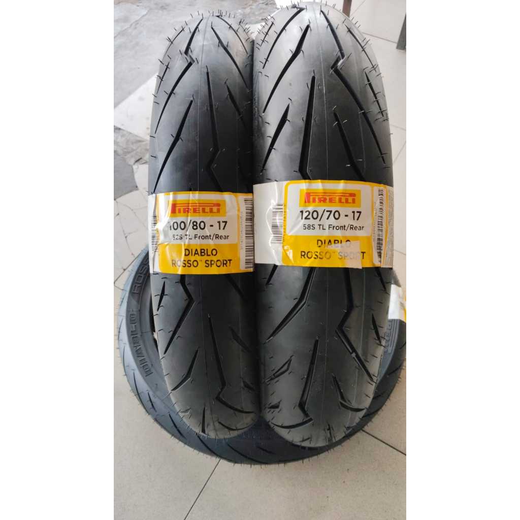 PAKET PIRELLI DIABLO ROSSO SPORT 100/80-17 & 120/70-17