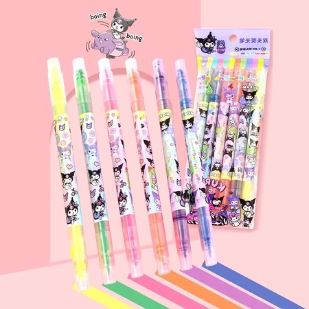 

HIGHLIGHTER 2 SISI SATUAN SANRIO MURAH STABILO DUA SISI SANRIO LUCU UNIK MURAH COD