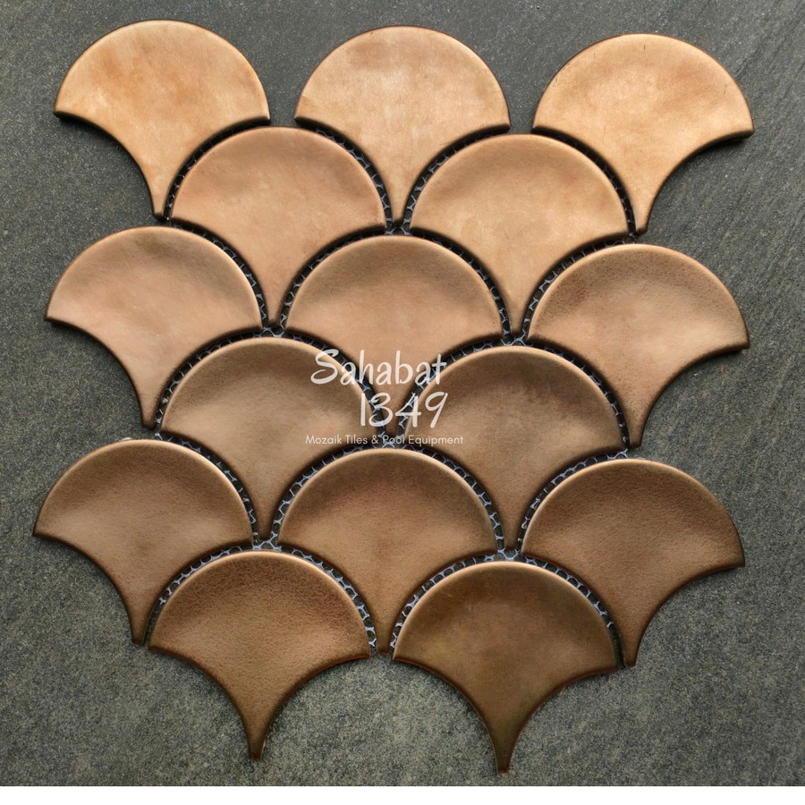 Venus Mosaico MINI NARA SERIES Backsplash Dinding Dapur Mosaic Dinding Dapur Fish Scale