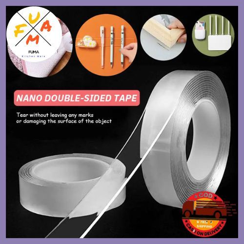 

Double Tape Tebal Nano Selotip Bening 2 Sisi / DOUBLE TAPE NANO ISOLASI BENING 2 SISI PEREKAT