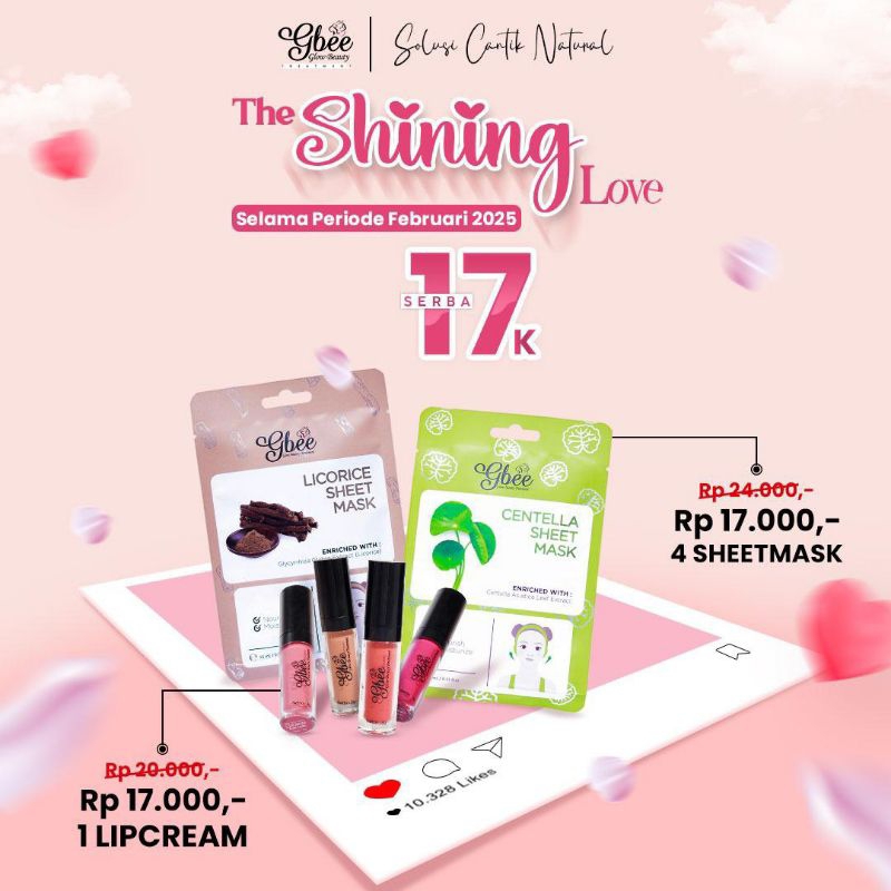 Promo Lipcream Gbee Glow Beauty