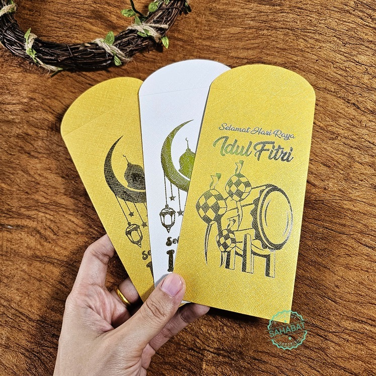

[ 10PCS ] AMPLOP /ANGPAU LEBARAN IDUL FITRI EMBOS GOLD PREMIUM UKURAN PANJANG / AMPLOP LEBARAN MEWAH