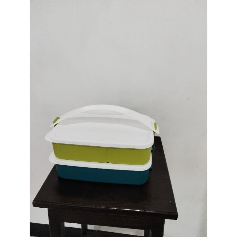 Tupperware ctg rantang dua susun warna warni