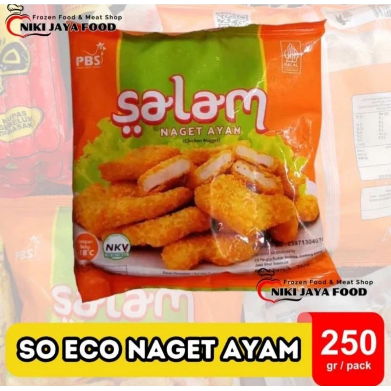 

Salam Chicken Nugget, Naget Ayam Salam 250 gram || Niki Jaya Food