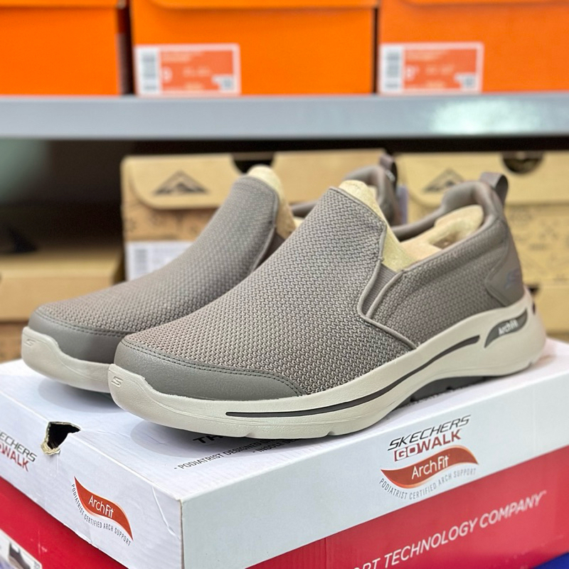 SKECHERS Go Walk Arch Fit Conference - Taupe | 216260/TPE | 100% Authentic