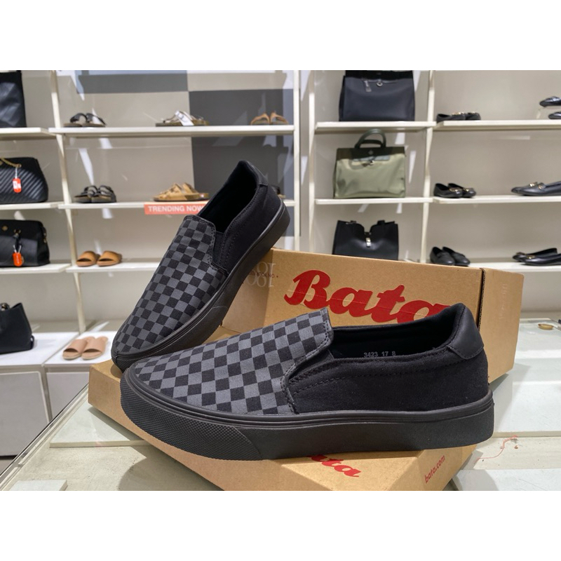 sepatu sneakers slop pria north star anti bacterial bata original 889-6317